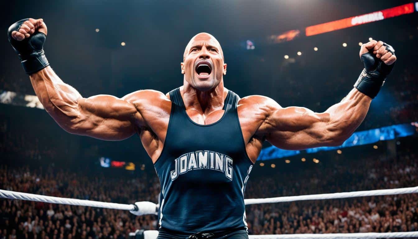 Dwayne Johnson wrestling