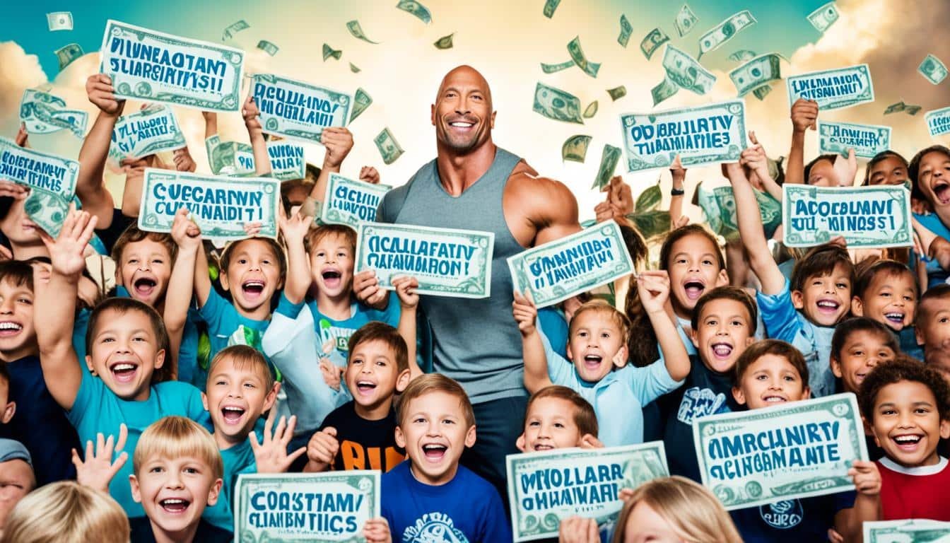 dwayne johnson charity