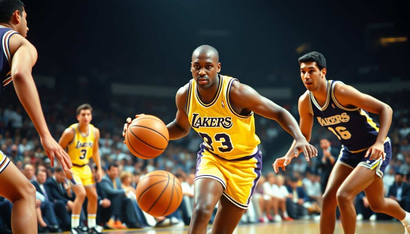 Magic Johnson in NBA action